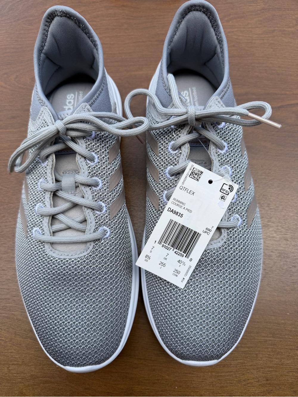 NWT adidas Light Grey Mesh Running Sneakers